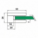 Pince á verre, MOD 27, sans cales; 142700-000-12; plat, inox brossé 316 (14270000012) - SELL OUT