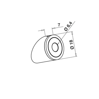 Douille pour système de fixation pour câble; 147403-000; 3,2 - 4 mm, plat, 35°, inox brossé 316 (14740330012)147403_-11=00000001502c2bda_3.jpg