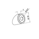 Douille pour système de fixation pour câble; 147403-000; 3,2 - 4 mm, plat, 35°, inox brossé 316 (14740330012)147403_-11=00000001502c2bda_3.jpg