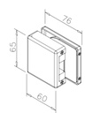 Boîte de grève pour serrure de porte en verre, magnétique Sita