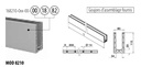 EG Smart, profil de sol, montage au sol; 168210-050-00-18; L=5000 mm, aluminium brossé, anodisé 25µm (16693050018) 