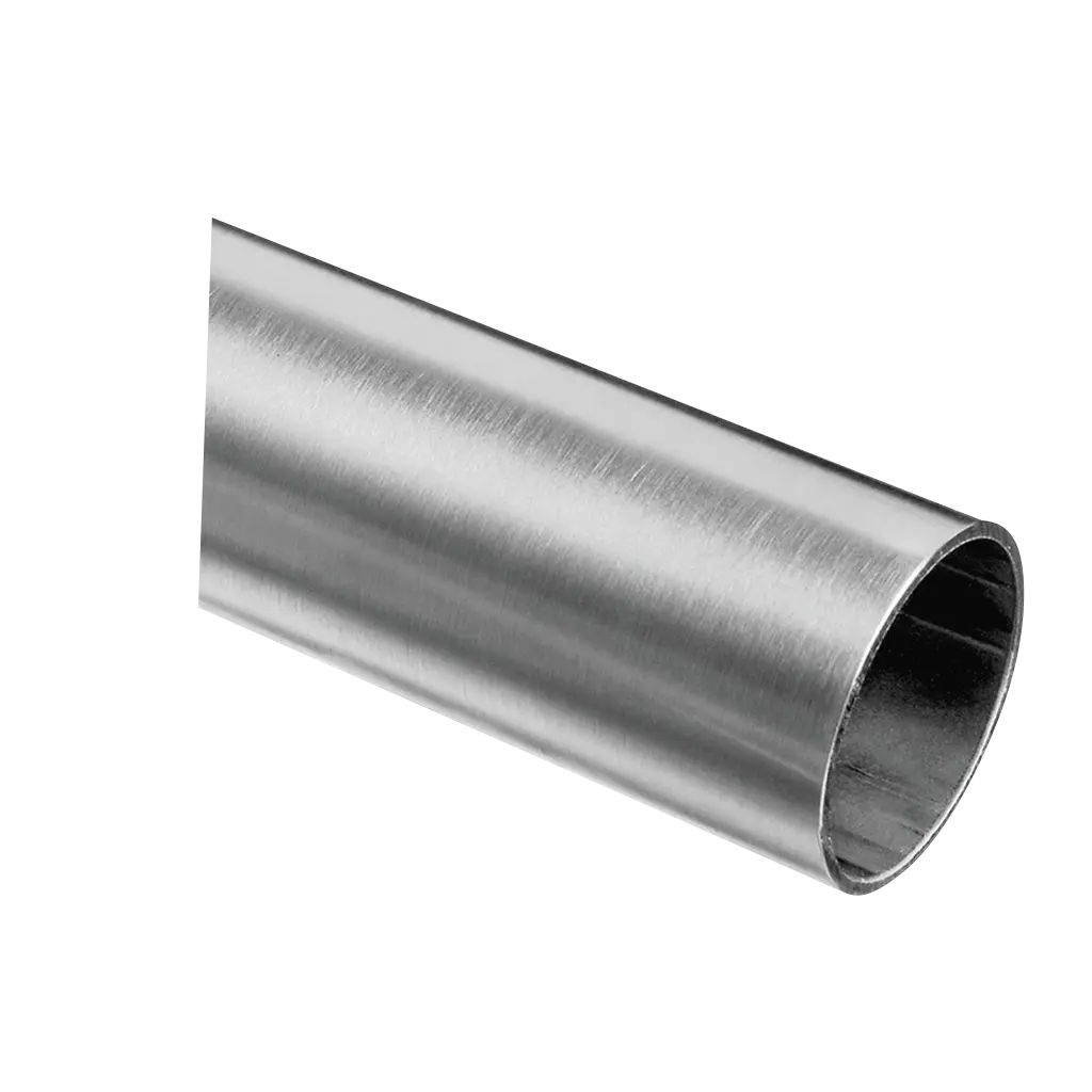 Tube, Ø42,4 mm x 1,5 mm; 130900-142-50-12; L=5000 mm, inox brossé 304 (13090014212)