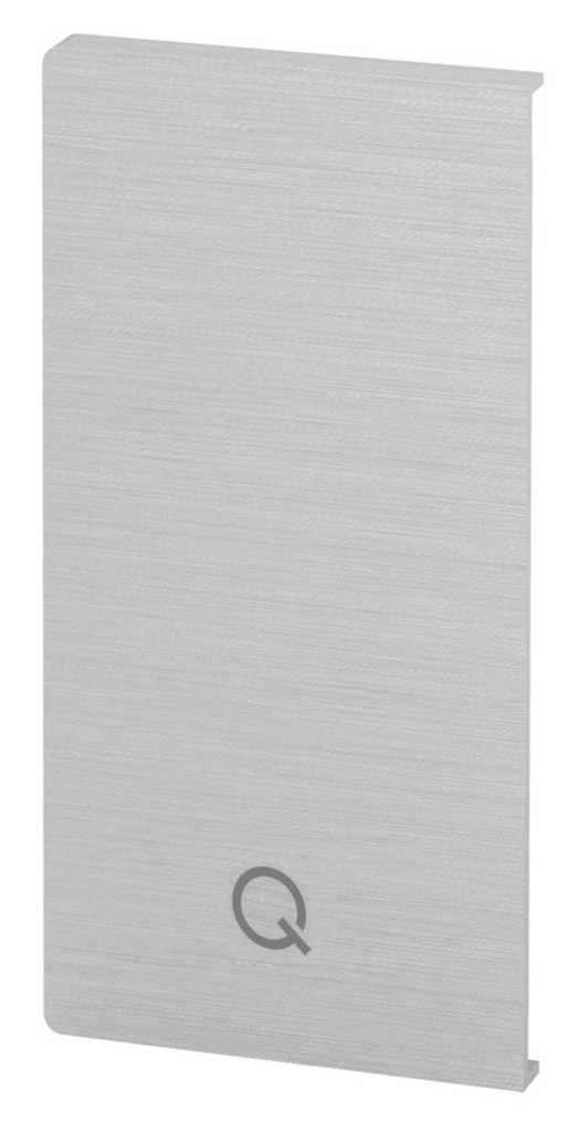 Embout, Easy Glass Smart, montage latéral; 168232-02-18; droite, aluminium brossé, anodisé (16673503118)
