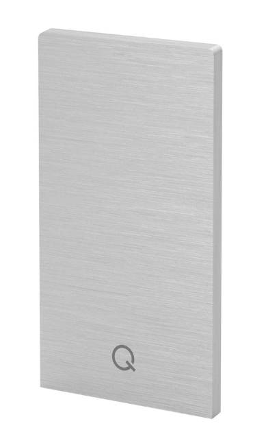 Embout, Easy Glass Smart, montage au sol; 168212-00-18; gauche & droit, aluminium brossé, anodisé (16673403018)