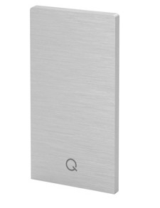 Embout, Easy Glass Smart, montage au sol; 168212-00-00; gauche & droit, aluminium, brut (16673403000) - NEW; BLACK LINE
