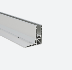 EG Smart+ High F profil pour montage au sol, L=2500 mm, avec trous pré-percés, aluminium, brossé, anodisé 25µm