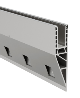 EG Smart+ High Y profil pour montage latéral, L=2500 mm, avec trous, aluminium, brossé