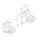 Deurstopper set voor douchecabine 4015 Anteunette