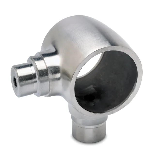 Raccord support variable + 2 départs 90° Rochella