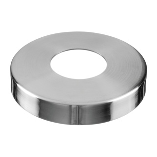 Cache-embase pour embase à souder MOD 0940; 130512-042-12; tube Ø42,4 mm, Ø105 mm, inox brossé 304 (13051204212)