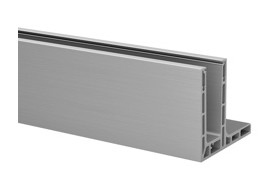 EG Smart "F", profil de sol, mont. au sol; 168220-050-00-18; L=5000 mm, aluminium brossé, anodisé 25µm (16693250018)