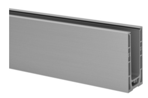EG Smart, profil de sol, montage au sol; 168210-025-00-18; L=2500 mm, aluminium brossé, anodisé 25µm (16693000018)