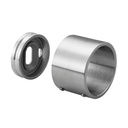 Embase murale, sans plaque; 130504-042-12; pour tube Ø42,4 mm, inox brossé 304 (13050404212)