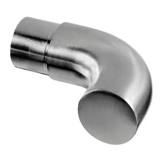 Embout coudé, 90°; 130739-242-12; pour tube Ø42,4 mm x 2 mm, inox brossé 304 (13073924212)