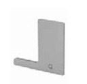 Embout, Easy Glass Smart "F", montage au sol; 168222-01-18; gauche, aluminium brossé, anodisé (16673403218)