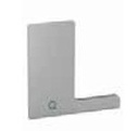 Embout, Easy Glass Smart "F", montage au sol; 168222-02-18; droite, aluminium brossé, anodisé (16673503218) 