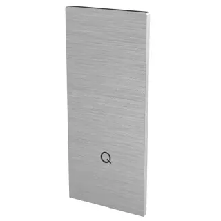 Embout, Easy Glass Strong, montage au sol; 168613-00-18; , pour escaliers, gauche et droite, aluminium, brossé - NEW