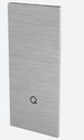 Embout, Easy Glass Strong, montage au sol, pour escaliers, gauche et droite, aluminium, brossé - NEW
