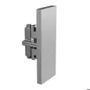Embout, milieu, Easy Glass View; bas, aluminium, brossé - NEW