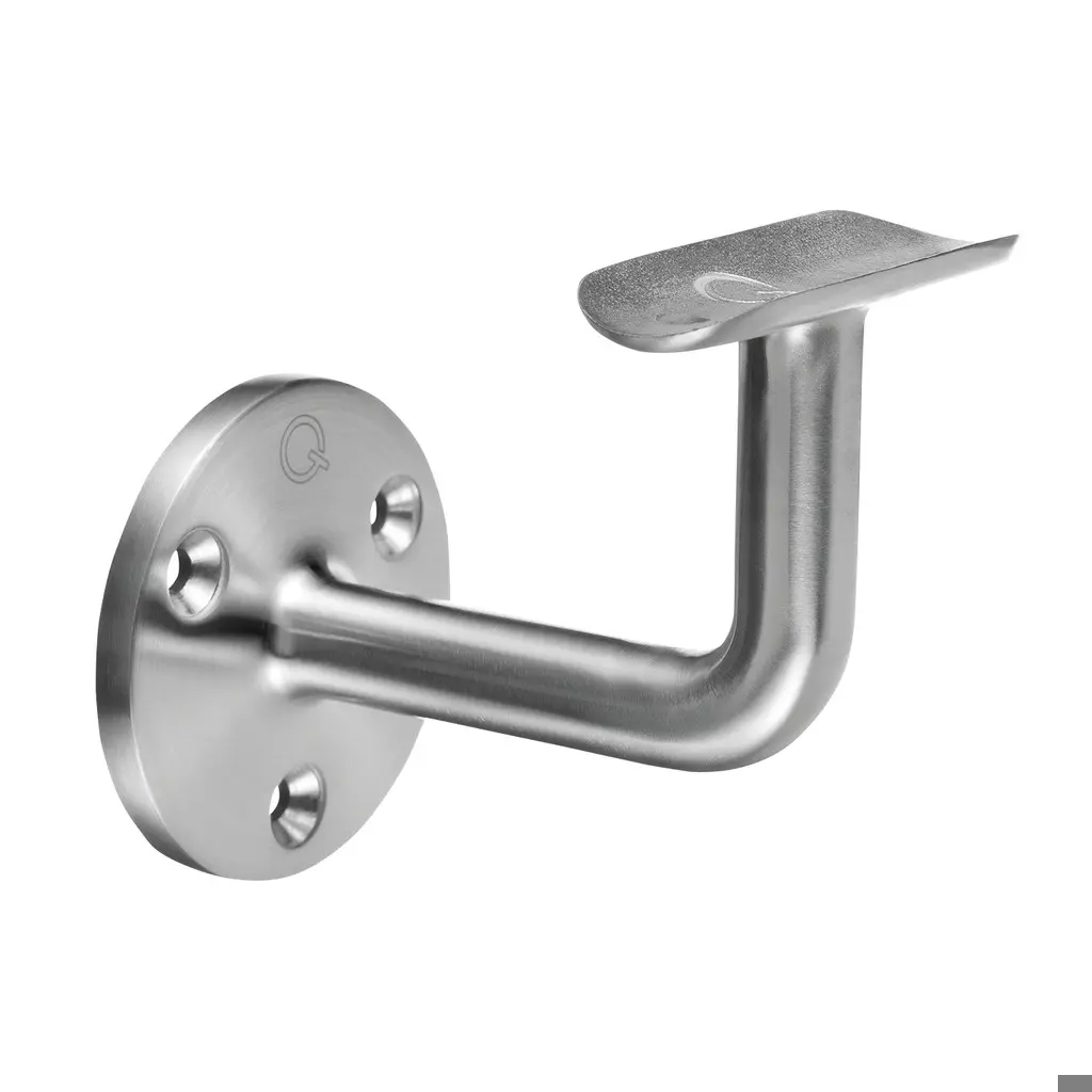 Support de main-courante, mur, déportée=75 mm; 130100-042-12; main-courante Ø42,4 mm, inox brossé 304 (13010004212)