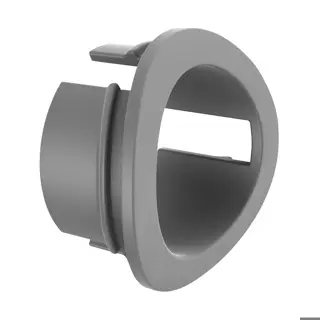 Adaptateur pour barre Ø12 mm, pour tube Ø33,7 mm; 150521; plastique ABS, aspect inox brossé (24052103319) - Q-TUBE