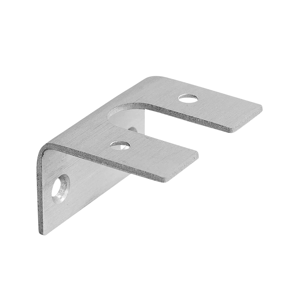 Adaptateur pour rail de verre, Easy Alu; 165960-18; aluminium brossé, anodisé 25µm (16077000018)