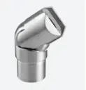 Adaptateur pour tube, orientable, t=Ø42,4x2mm; 140776-042-12; main-courante Ø42,4 mm, inox brossé 316 (14077624212)