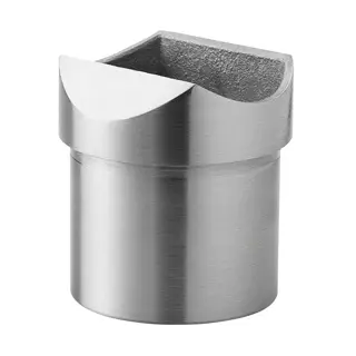 Adaptateur pour tube, tube Ø33,7 mm x 2 mm; 130774-12; main-courante Ø33,7 mm, inox brossé 304 (13077323312)