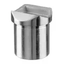 Adaptateur pour tube, tube Ø42,4 mm x 2 mm; 130725-048; main-courante Ø48,3 mm, H=5 mm, inox brossé 304 (13072724812)