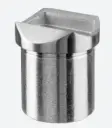 Adaptateur pour tube, tube Ø42,4 mm x 2 mm; 140725-048; main-courante Ø48,3 mm, H=5 mm, inox brossé 316 (14072724812)