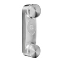 Adaptateur à verre avec plaque, petit; 130762-12; pour verre 12 - 21,52 mm, inox brossé 304 (13076200012)