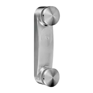 Adaptateur à verre avec plaque; 130760; pour verre 12,76 - 25,52 mm, inox brossé 304 (13076000012)