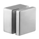 Adaptateur à verre carré, 50x50 mm, plat, M10; 144747-030-12; plaque, 30 mm, verre 8 -21,52 mm, inox brossé 316 (14474730012)