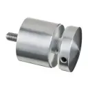 Adaptateur à verre Ø60 mm, plat, plaque 50 mm; 130745-050-12; filetage M10, verre 8 - 21,52 mm, inox brossé 304 (13074550012)