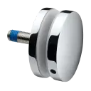 Adaptateur à verre Ø70 mm, plat, plaque 10 mm; 140748-010-10; filetage M12, verre 8 - 21,52 mm, inox poli 316 (14074800010)