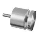 Adaptateur à verre Ø70 mm, plat, plaque 30 mm; 130748-030-12; filetage M12, verre 8 - 21,52 mm, inox brossé 304 (13074830012) - SELL OUT