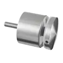 Adaptateur à verre Ø70 mm, plat, plaque 30 mm; 140748-030-12; filetage M12, verre 8 - 21,52 mm, inox brossé 316 (14074830012)