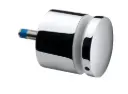 Adaptateur à verre Ø70 mm, plat, plaque 50 mm; 130748-050-10; filetage M12, verre 8 - 21,52 mm, inox poli 304 (13074850010)
