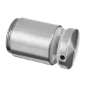 Adaptateur à verre, réglable, Ø50 mm, plat; 130749-050-12; plaque 50 mm, verre 8 - 25,52 mm, inox brossé 304 (13074950012) - NEW; BLACK LINE