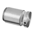 Adaptateur à verre, réglable, Ø50 mm, plat; plaque 50 mm, verre 8 - 25,52 mm, inox poli 316 (14074950010)