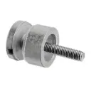 Adaptateur à verre, Ø30 mm, plat, filetage M8; 100746-00; avec M8 filetage | pour balustre poste montage | pour 6 - 17.52 mm épais stratifié/monolithique verre | pour intérieur utiliser 10074600000 10074600016 10074600019 10074600031 10074600032 - RAL