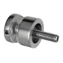 Adaptateur à verre, Ø30 mm, plat, filetage M8; 100746-16; avec M8 filetage | pour balustre poste montage | pour 6 - 17.52 mm épais stratifié/monolithique verre | pour intérieur utiliser 10074600000 10074600016 10074600019 10074600031 10074600032 - SELL OUT