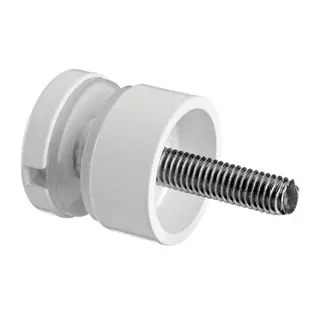 Adaptateur à verre, Ø30 mm, plat, filetage M8; 100746-32; avec M8 filetage | pour balustre poste montage | pour 6 - 17.52 mm épais stratifié/monolithique verre | pour intérieur utiliser 10074600032