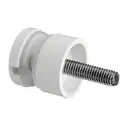 Adaptateur à verre, Ø30 mm, plat, filetage M8; 100746-32; avec M8 filetage | pour balustre poste montage | pour 6 - 17.52 mm épais stratifié/monolithique verre | pour intérieur utiliser 10074600032