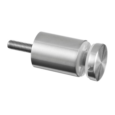 Adaptateur à verre, Ø30 mm, plat, plaque 50mm; 130746-050-12; filetage M8, verre 6 - 17,52 mm, inox brossé 304 (13074650012) - SELL OUT