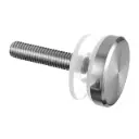 Adaptateur à verre, Ø30 mm, plat, sans plaque; 140740-12; filetage M8, inox brossé 316 (14074000012) - SELL OUT