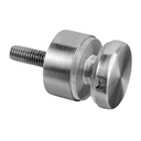 Adaptateur à verre, Ø30 mm, plat; 140746-015-12; filetage M8, verre 6 - 17,52 mm, inox brossé 316 (14074600012)