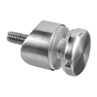 Adaptateur à verre, Ø30 mm, tube Ø33,7 mm; 130746-033-12; filetage M8, verre 6 - 17,52 mm, inox brossé 304 (13074603312) - SELL OUT