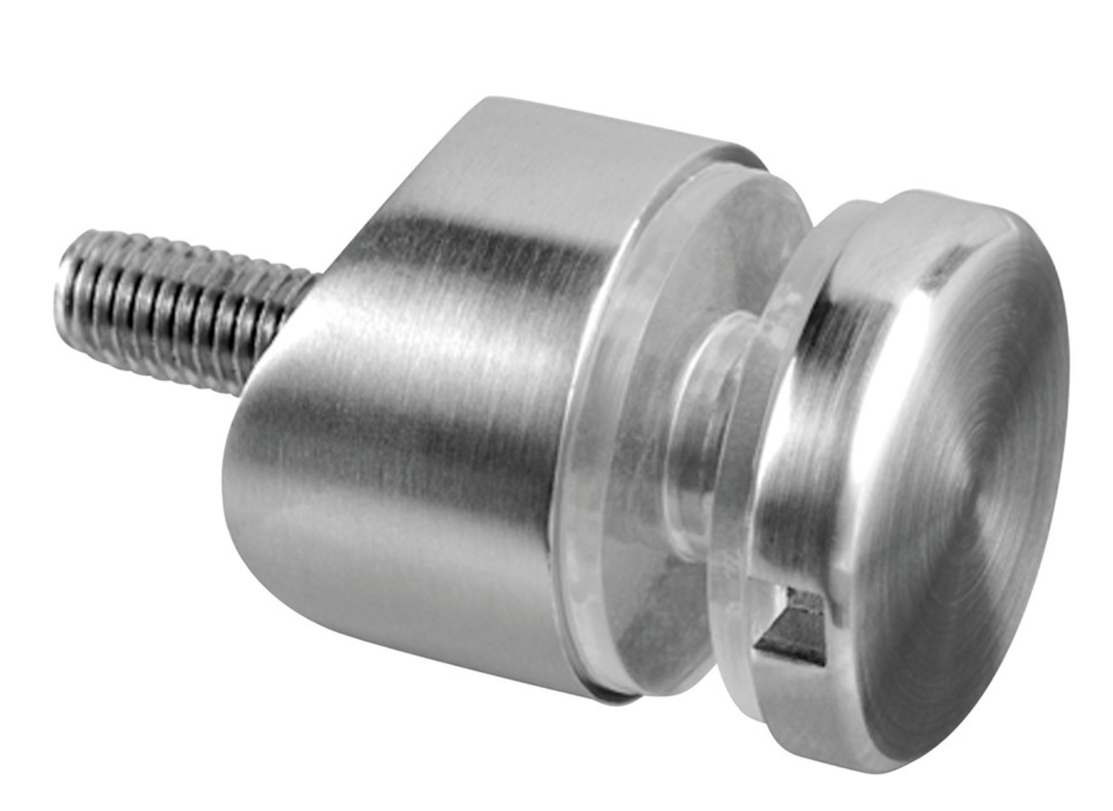 Adaptateur à verre, Ø30 mm, tube Ø42,4 mm; 130746-042-12; filetage M8, verre 6 - 17,52 mm, inox brossé 304 (13074604212) - SELL OUT
