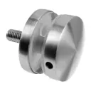 Adaptateur à verre, Ø50 mm, plat; 130747-010-12; filetage M10, verre 8 - 17,52 mm, inox brossé 304 (13074700012)